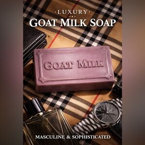Brown masculine luxurious Goat Milk soap bar